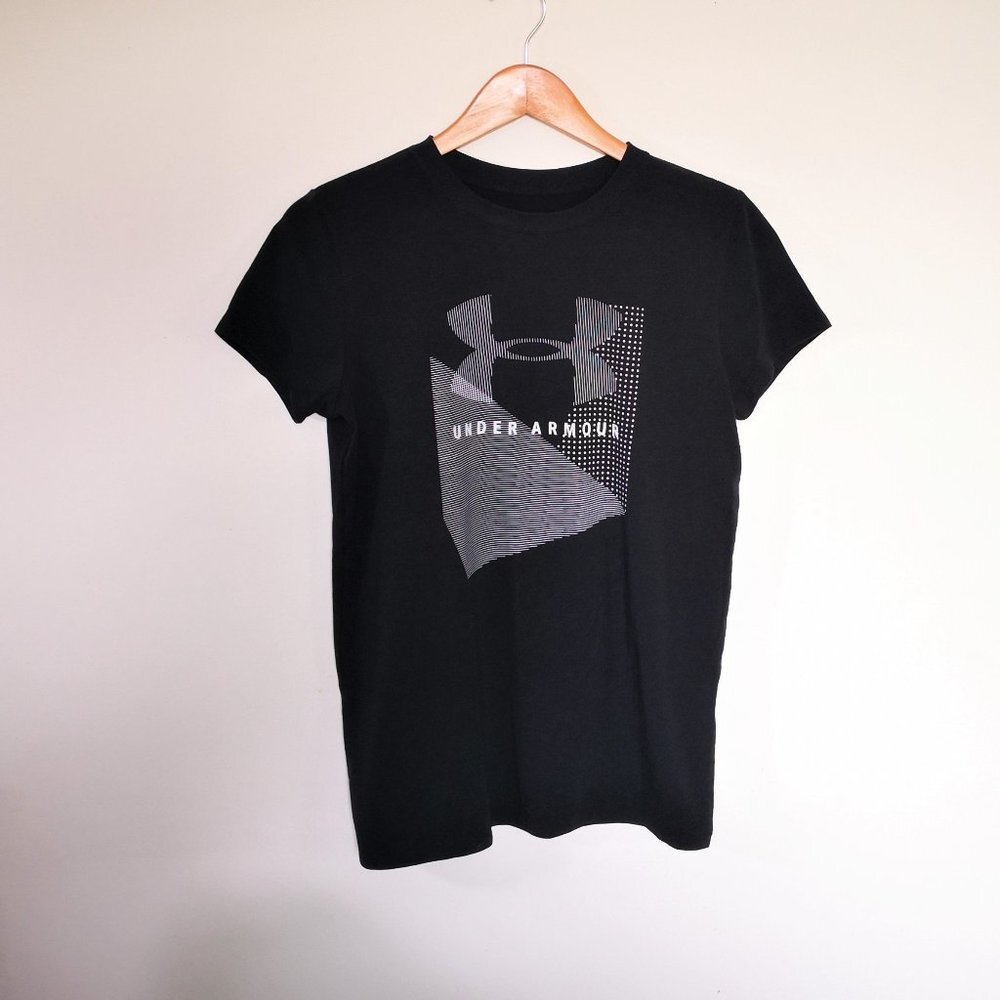 NEW Under Armor Cotton T Shirt Black Size S